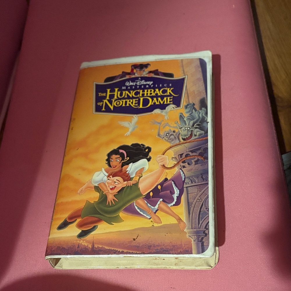 Disney The Hunchback of Notre Dame VHS - Vibrant Yellow and Purple Cover